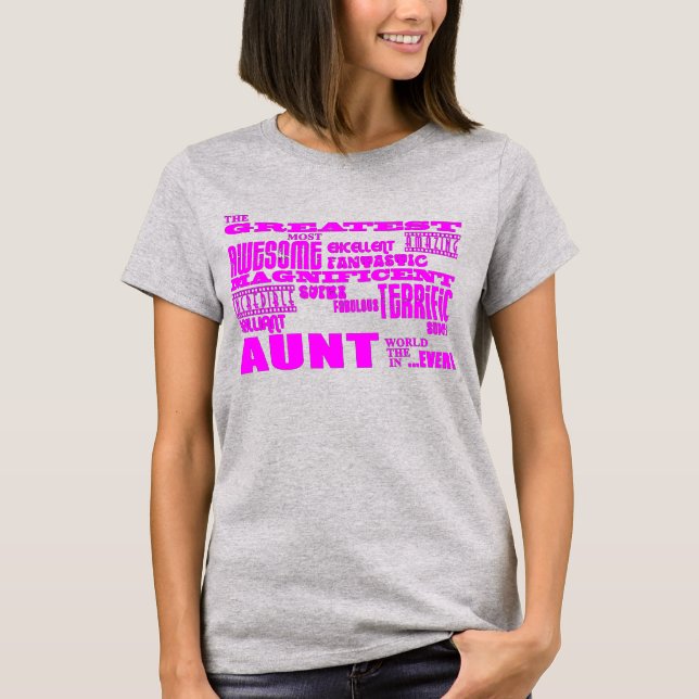 Fun Gifts for Tanten : Beste Tante T-Shirt (Vorderseite)