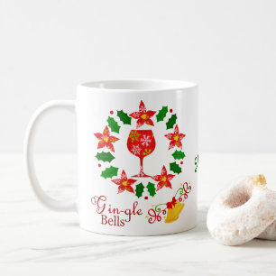Fun Gingle Bells Weihnachtsfeiertag Kaffeetasse