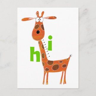 Fun Giraffe Postkarte