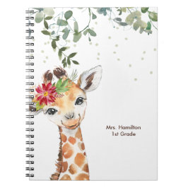 Fun Giraffe Teacher Geschenk Notizblock