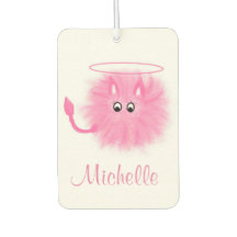 Fun Girly Pink Fluffy Niedlicher Cartoon Saint ode