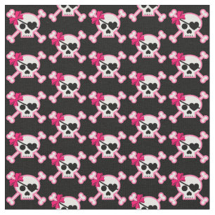 Fun Girly Skull Stoff