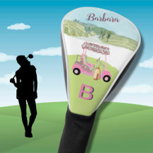 Fun Glam Golf Cart Landschaftlich Personalisiert