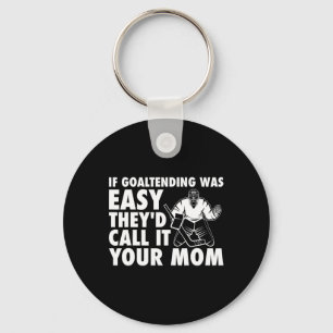 Fun Goalie Hockey, wenn Goaltening einfach Mama Jo Schlüsselanhänger