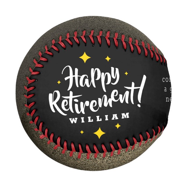 Fun Gold Glitzer Stars Rente Neue Abenteuer Baseball (Vorderseite Links)