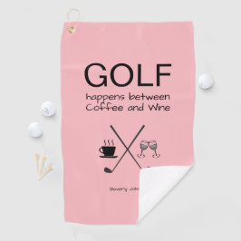 Fun Golf Happens Personalisiertes Golfhandtuch