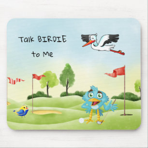 Fun Golf Mouse Pad Vortrag Birdie to Me Mousepad