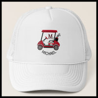Fun Golf Typ Cart Custom Monogram Name