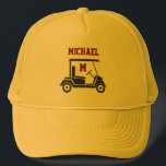 Fun Golf Typ Kartoname Truckerkappe<br><div class="desc">Was für ein lustiges personalisiertes Geschenk für sich selbst oder einen Freund oder Familienmitglied. Alle Design-Fragen,  senden Sie einfach eine Notiz durch Chat oder eine E-Mail an charmdesignstudio@rcn.com und wir freuen uns,  Ihnen zu helfen.</div>