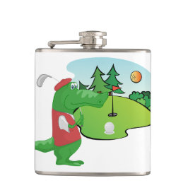 Fun Golf Vinyl Wrapped Flacon avec Alligator