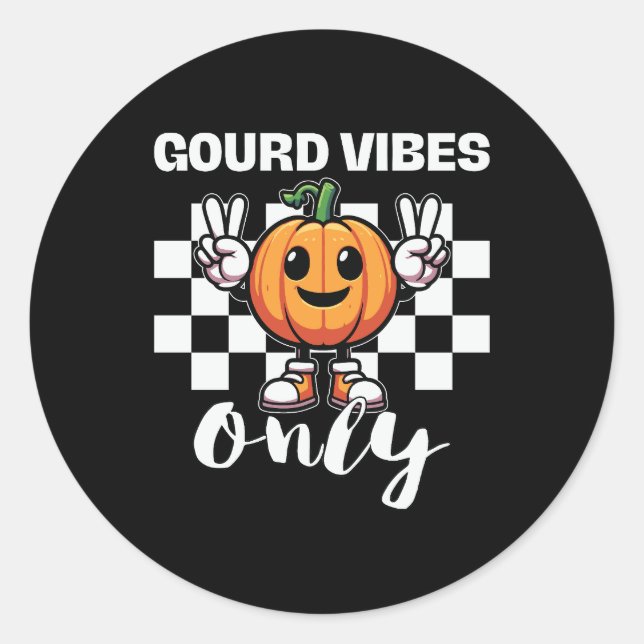 Fun Gourd Vibes nur Aufkleber (Vorderseite)
