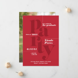 Fun Graduation Party Class 2022 Invitation