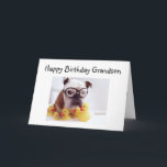 FUN GRANDSON BIRTHDAY CARD KARTE<br><div class="desc">Diese Linie von Bulldogkarten ist sicher ein Treffer, und ich bin 100% sicher, dass YOUR GRANDSON diese Karte an "seinem besonderen Tag" LIEBE!</div>