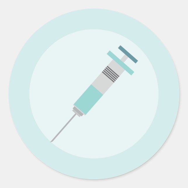 Fun Graphic Art; Needle Dekoration Runder Aufkleber (Vorderseite)