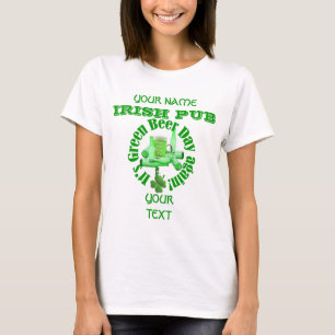 Fun Green Biertag St Patrick's T-Shirt