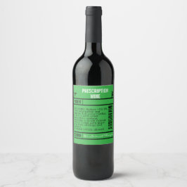 FUN GREEN editable Wine Labels for WINE Weinetikett