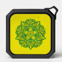 Fun Green und Yellow Mandala Bluetooth Lautspreche
