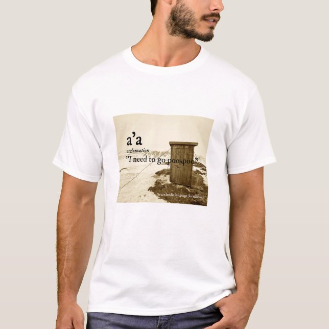 Fun Greenlandic Word Grönland Adenture T-Shirt (Vorderseite)