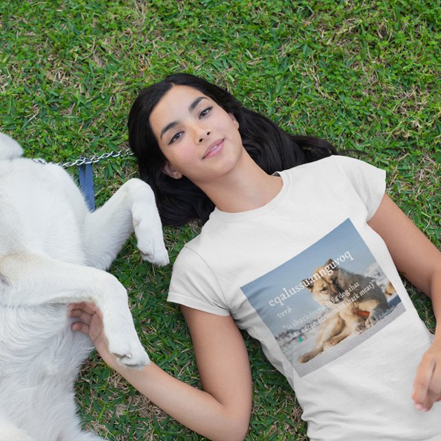 Fun Greenlandic Word Kalaallisut Grönland Dog T-Shirt (Von Creator hochgeladen)
