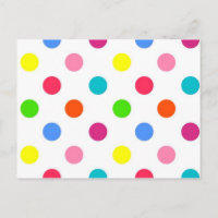 Fun große Polka Punkte rot gelb grün rosa Orange