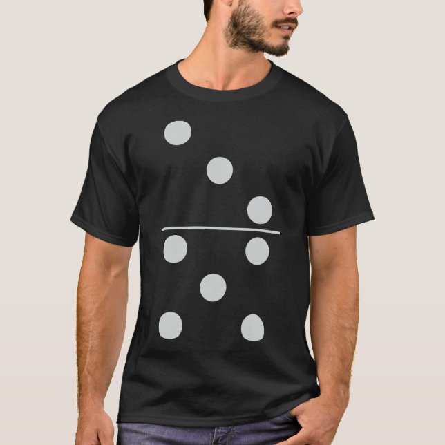 Fun Group Matching Halloween Kostüm Domino Domino T-Shirt (Vorderseite)