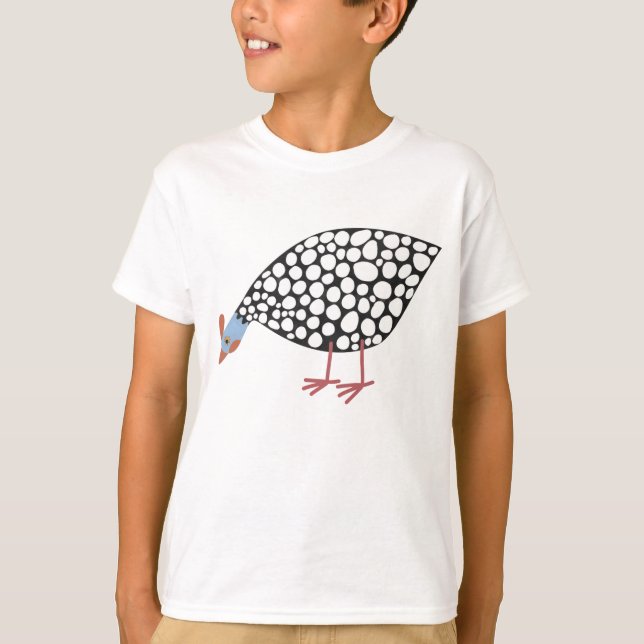 Fun Guinea Hen Bird T-Shirt (Vorderseite)