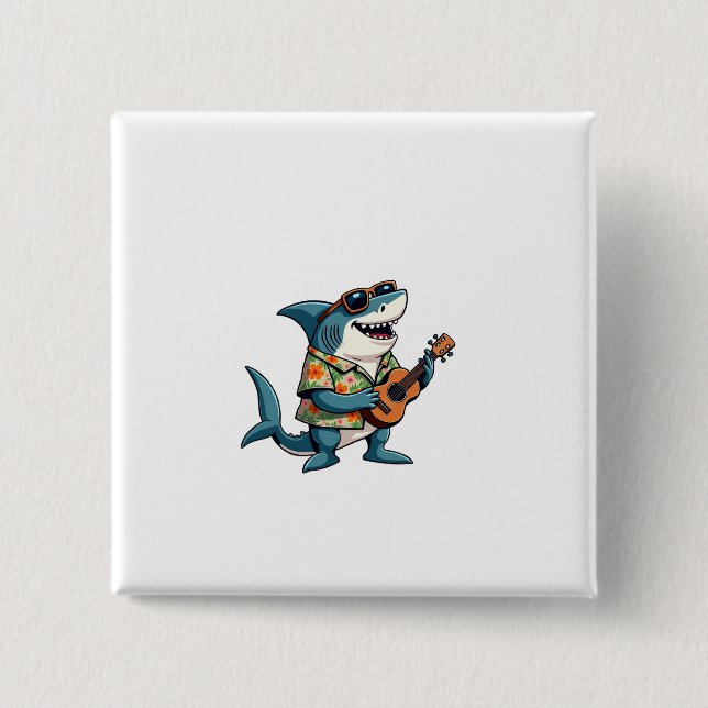 Fun Guitar PlayingT-Shirt Button (Vorderseite)