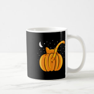 Fun Halloween Cat Hintern Pumpkin Orange Tab Kaffeetasse