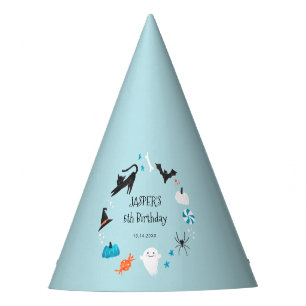 Fun Halloween Creature Blue Birthday Party Partyhütchen