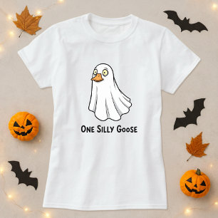 Fun Halloween Ein Albernes Gänse-T-Shirt; Geisterk T-Shirt