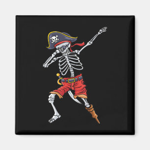 Fun Halloween für Jungs mit Piratenskelett Magnet