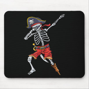 Fun Halloween für Jungs mit Piratenskelett Mousepad