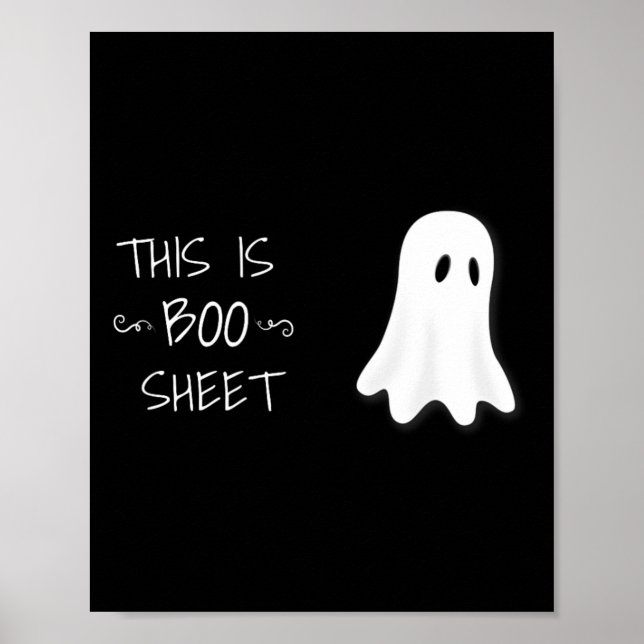 Fun Halloween Gespenst Das ist Boo Sheet Poster (Vorne)