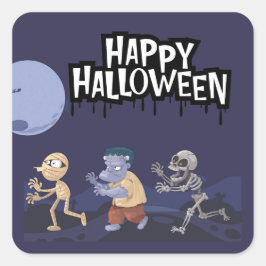 Fun Halloween Goblins Trick-or-Treat Sticker