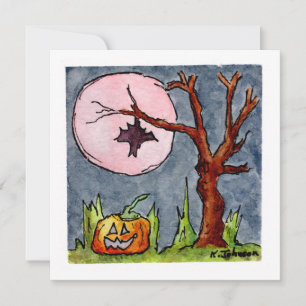 Fun Halloween Grußkarte Feiertagskarte