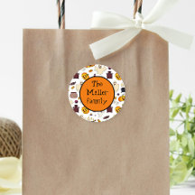 Fun Halloween Illustrations Personalisiert Monogra