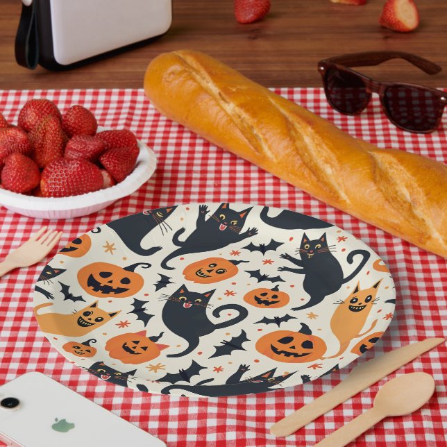 Fun Halloween-Papierplatte Pappteller (Picknick)
