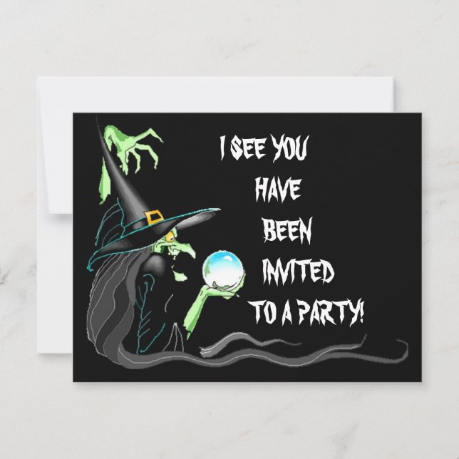 FUN HALLOWEEN-PARTY INVITATION ~ EZ TO CUSTOMIZE! EINLADUNG (Vorderseite)