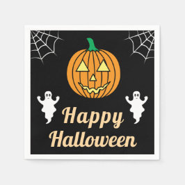 Fun Halloween-Party Niedlich Ghosts Pumpkin Spider Serviette