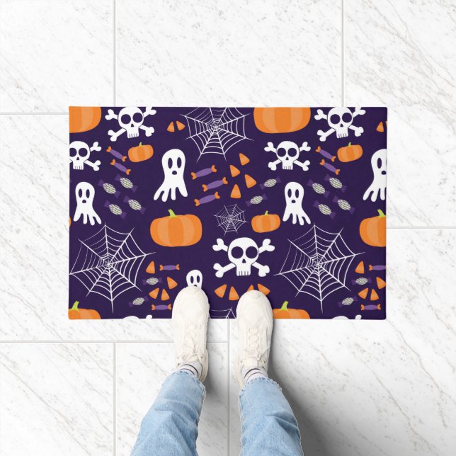 Fun Halloween Pattern Fußmatte (Indoor)