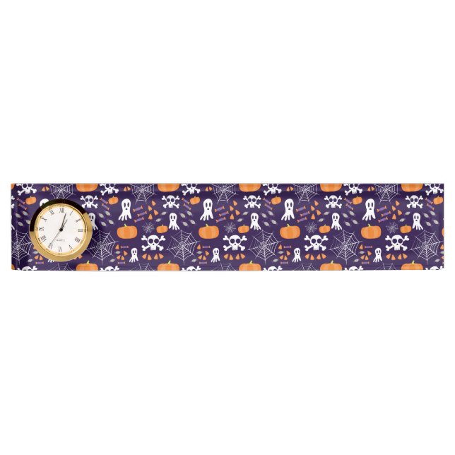 Fun Halloween Pattern Namensplakette (Vorderseite)