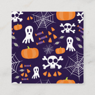 Fun Halloween Pattern Rabattkarte
