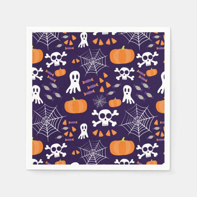 Fun Halloween Pattern Serviette (Vorderseite)