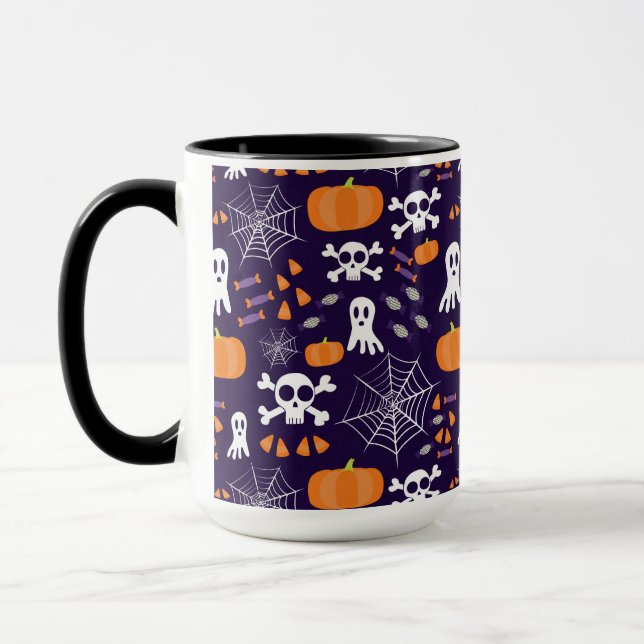 Fun Halloween Pattern Tasse (Links)