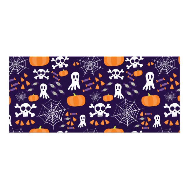 Fun Halloween Pattern Werbekarte (Vorne)