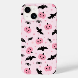 Fun Halloween Pumpkins und Bat Pattern Case-Mate iPhone 14 Hülle
