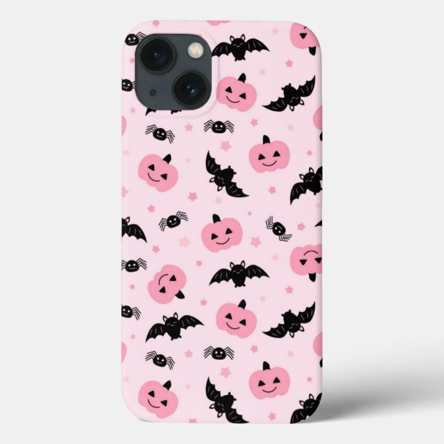 Fun Halloween Pumpkins und Bat Pattern Case-Mate iPhone Hülle (Rückseite)