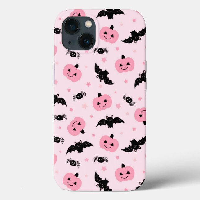 Fun Halloween Pumpkins und Bat Pattern Case-Mate iPhone Hülle (Rückseite)