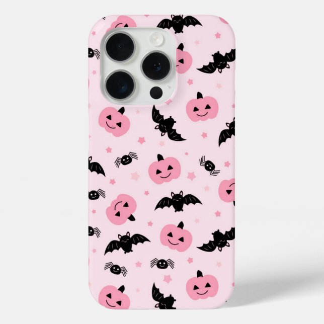 Fun Halloween Pumpkins und Bat Pattern Case-Mate iPhone Hülle (Rückseite)