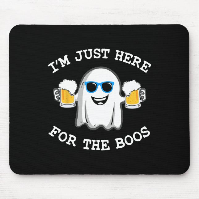 Fun Halloween T-Shirt bin ich gerade hier für die  Mousepad (Vorne)